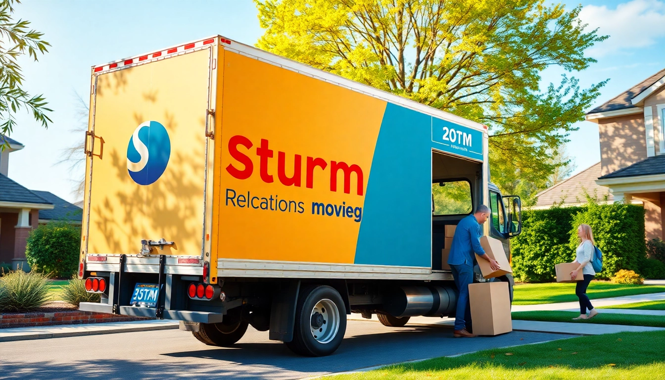 Efficient Umzug Fürth service showcased by Sturm Relocations team loading a moving truck.