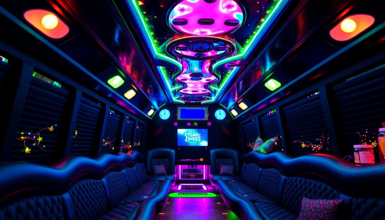 Experience the luxury of an Atlanta party bus with plush seating and vibrant atmosphere for unforgettable celebrations.