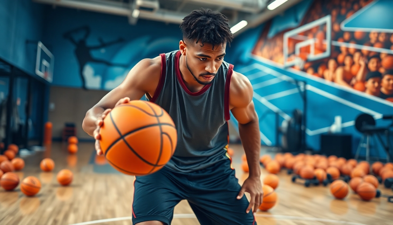 Train with the best basketball training programs to enhance your skills during an intensive gym session.