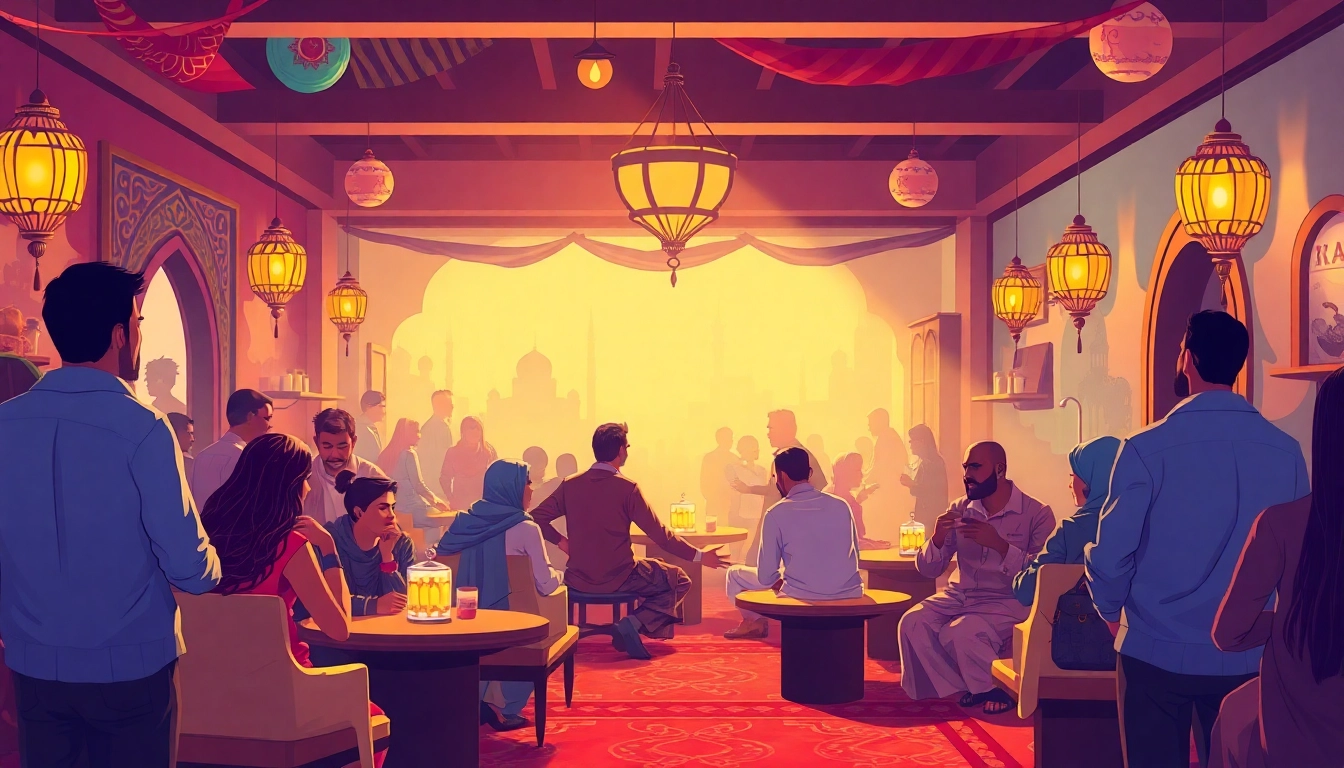 Engaging group chat in شات فله الخليج showcasing lively conversations and vibrant interactions.