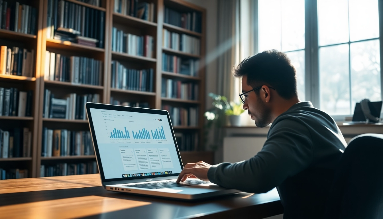 Evaluate content originality using an advanced plagiarism detector displayed on a laptop.