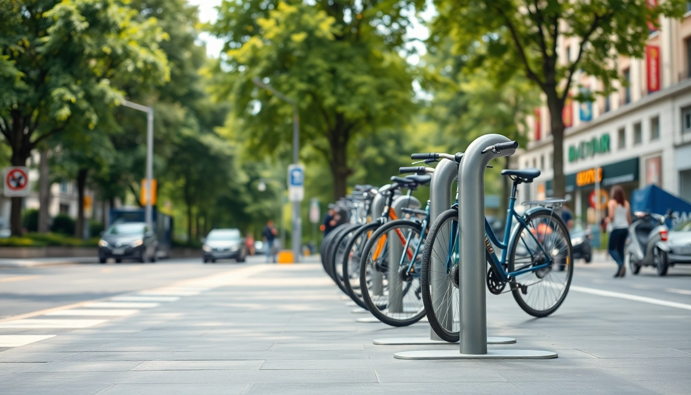 Stylish and Functional Modern bike rack for Urban Spaces