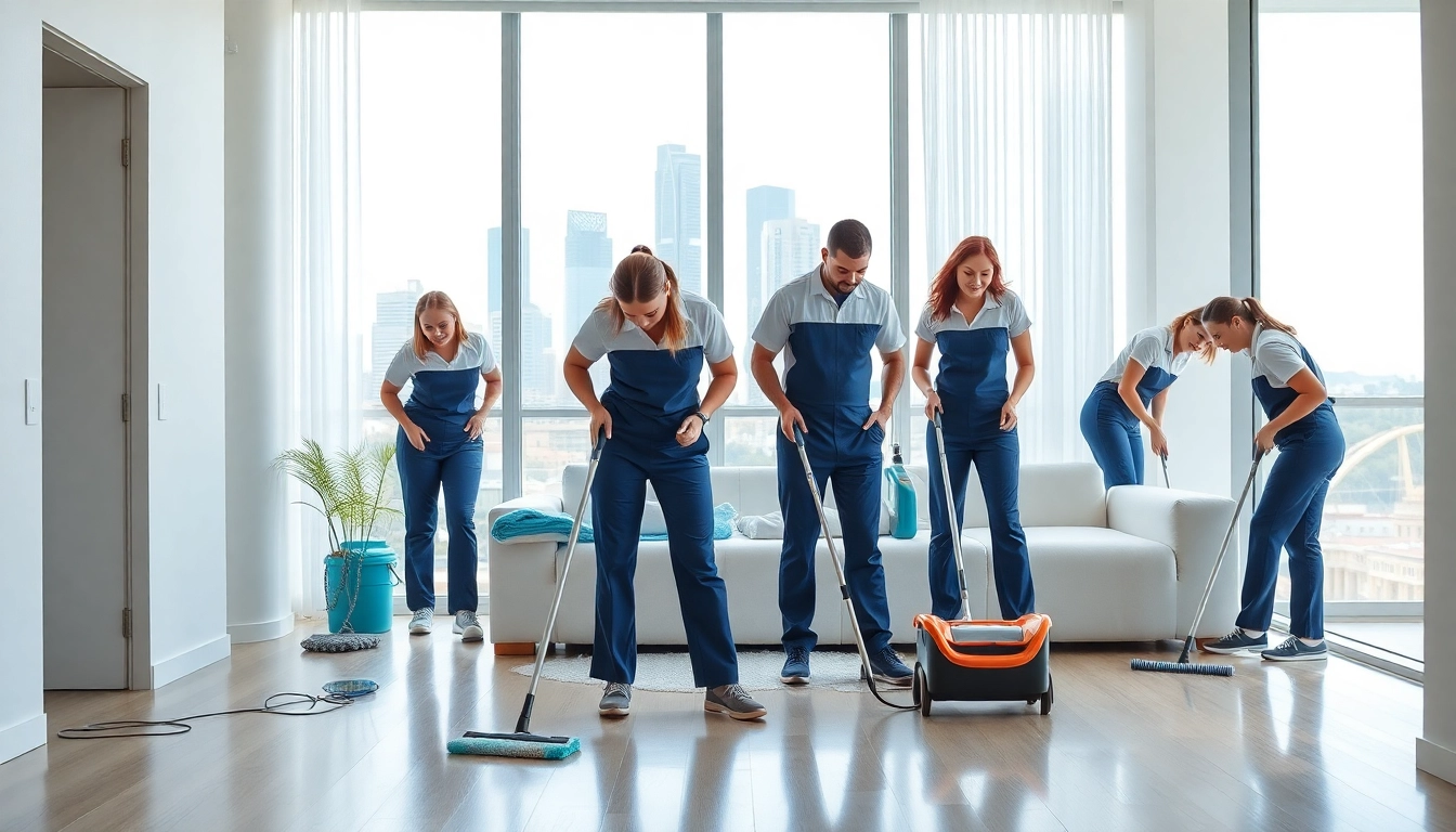 Expert bond cleaning Brisbane team efficiently revitalizing an apartment to ensure bond retrieval.