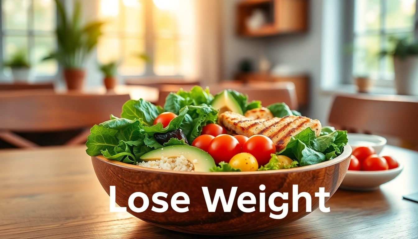 Enjoy a vibrant healthy meal to lose weight featuring fresh ingredients in a rustic wooden bowl.