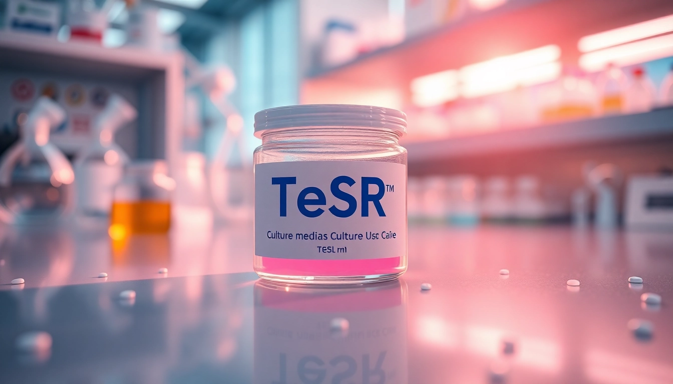 View the TeSR™ culture media setup, showcasing all check elements for advanced stem cell research.