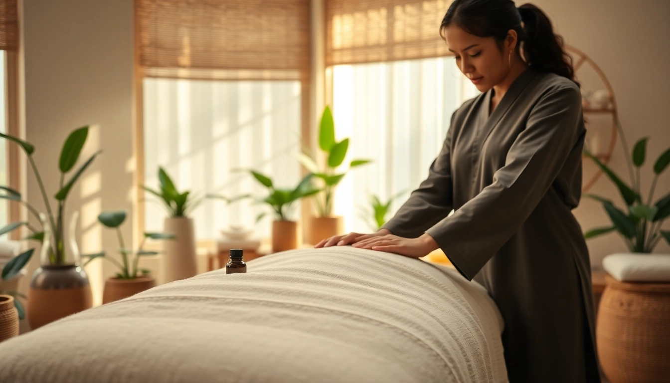 Pandcharma-Kur Therapie in einem beruhigenden Spa-Ambiente mit einem professionellen Praktiker.