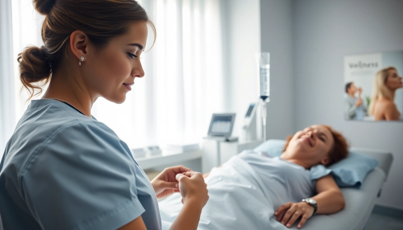 Experience NAD+ IV therapy near me with a professional healthcare provider in a serene setting.
