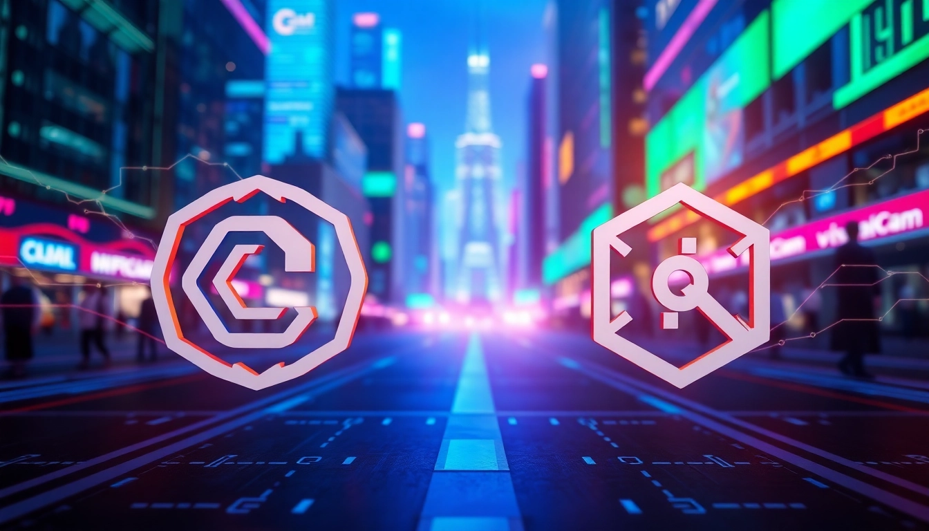 Analyze chainlink vs quant showcasing their distinct blockchain functionalities and innovations.
