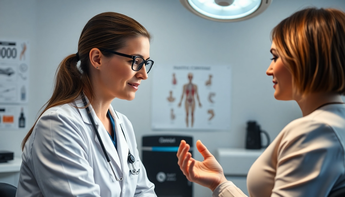 Professionelle Beratung zur Plastische Chirurgie Braunschweig mit Arzt und Patient.